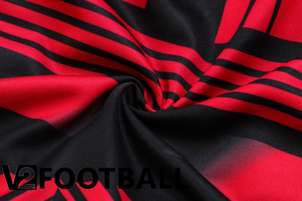 AC Milan Training Jacket Suit Black Red 2022/2023