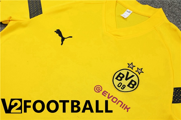 Borussia Dortmund Training T Shirt + Shorts Yellow 2022/2023