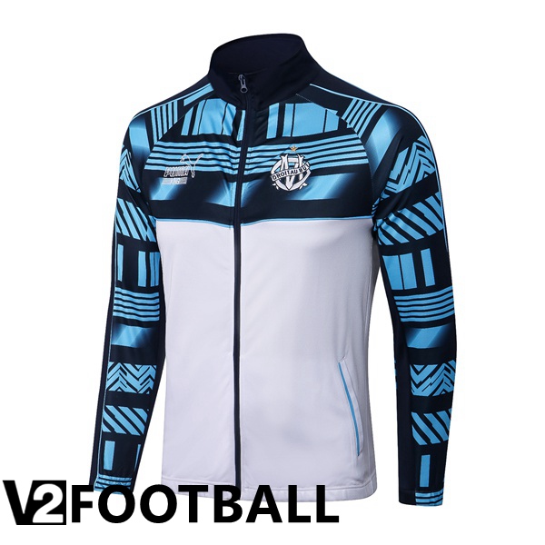 Olympique MarseilleTraining Jacket White Blue 2022/2023