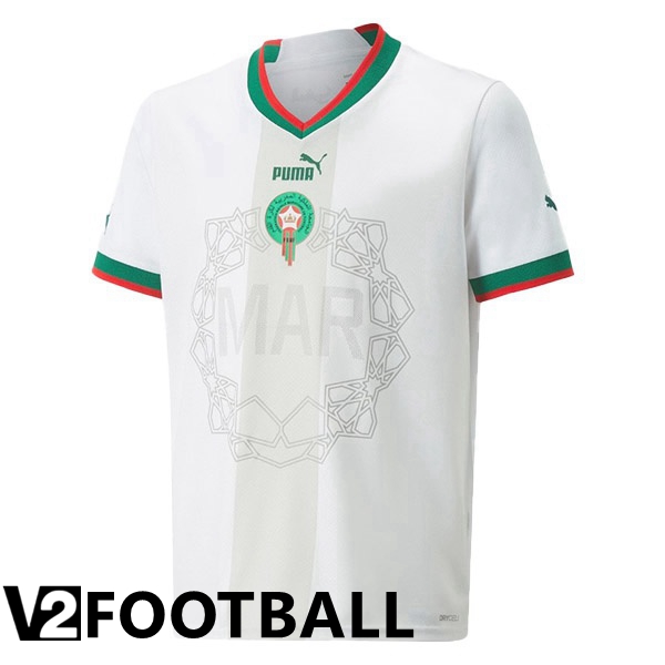 Morocco Away Shirts White World Cup 2022