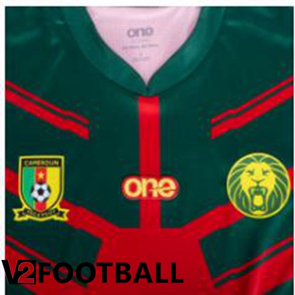 Cameroon Third Shirts Red Green World Cup 2022