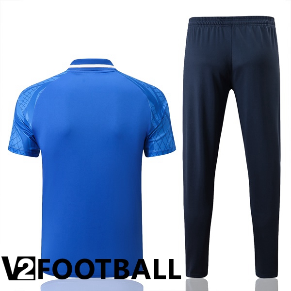 Paris Saint Germain Polo Shirts + Pants Blue 2022/2023