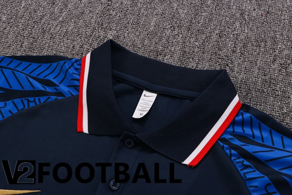 France Polo Shirts + Pants Royal Blue 2022/2023