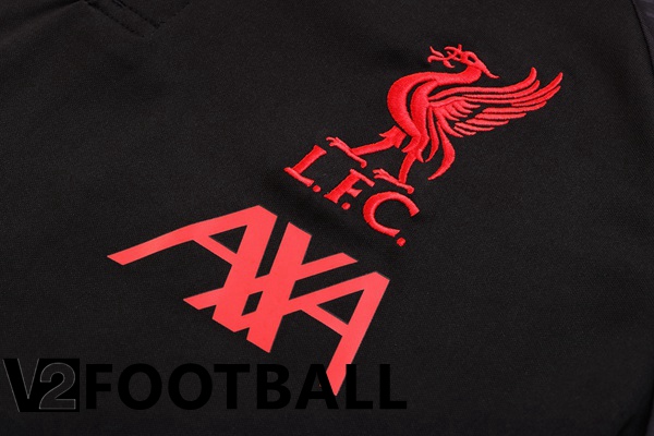 FC Liverpool Polo Shirts + Pants Black 2022/2023
