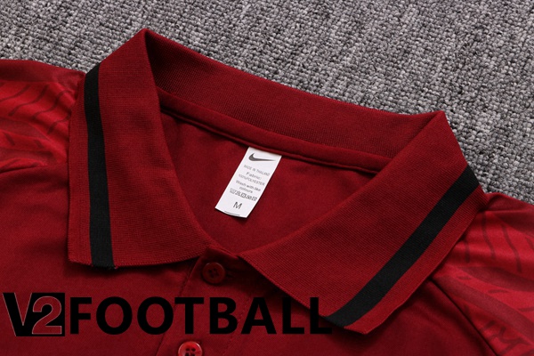 Portugal Polo Shirts + Pants Red 2022/2023