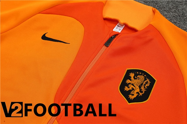 Netherlands Training Jacket Suit Orange 2022/2023