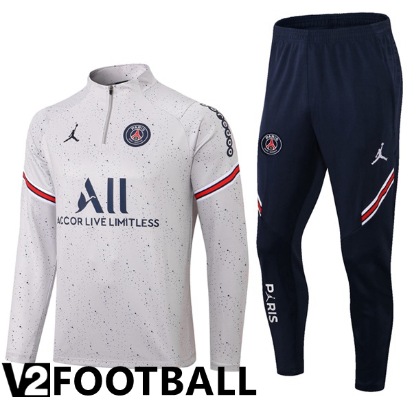 JORDAN Paris Saint Germain Training Jacket Suit Grey 2022/2023