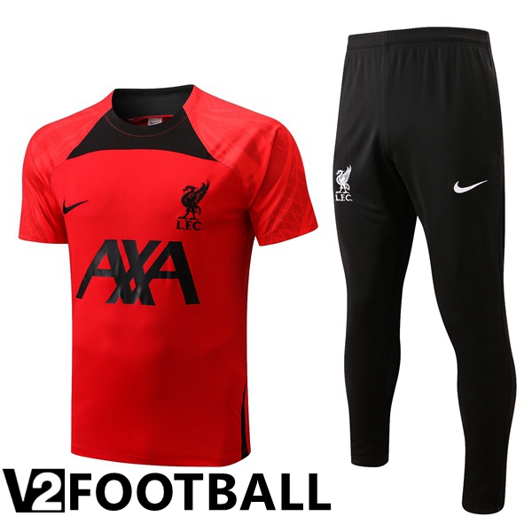 FC Liverpool Training T Shirt + Pants Red 2022/2023