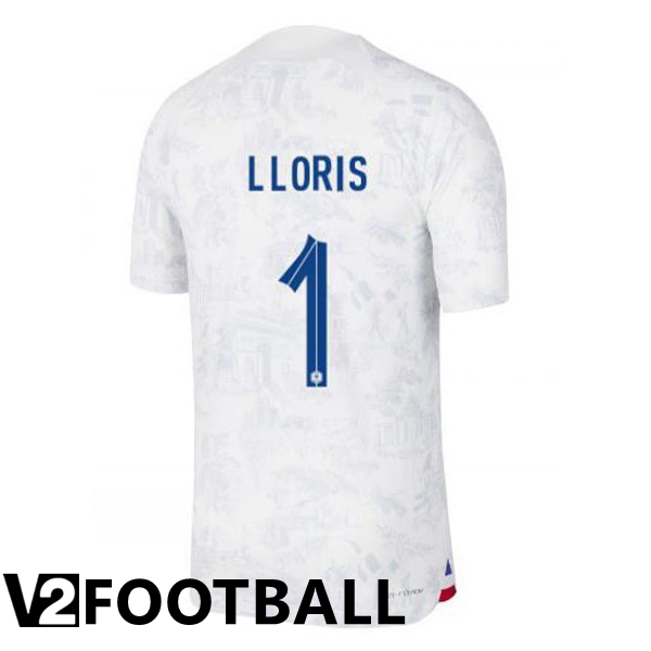 France (LLORIS 1) Away Shirts White 2023/2023