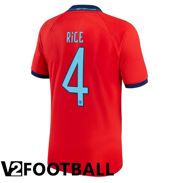 England (RICE 4) Away Shirts Red 2023/2023