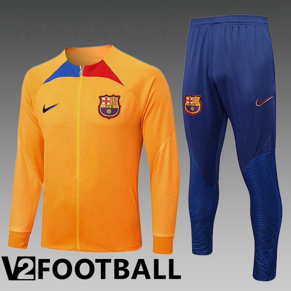 FC Barcelona Kids Training Jacket Suit Orange 2022/2023