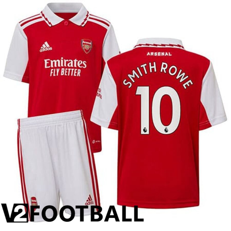 Arsenal（SMITH ROWE 10）Kids Home Shirts 2022/2023