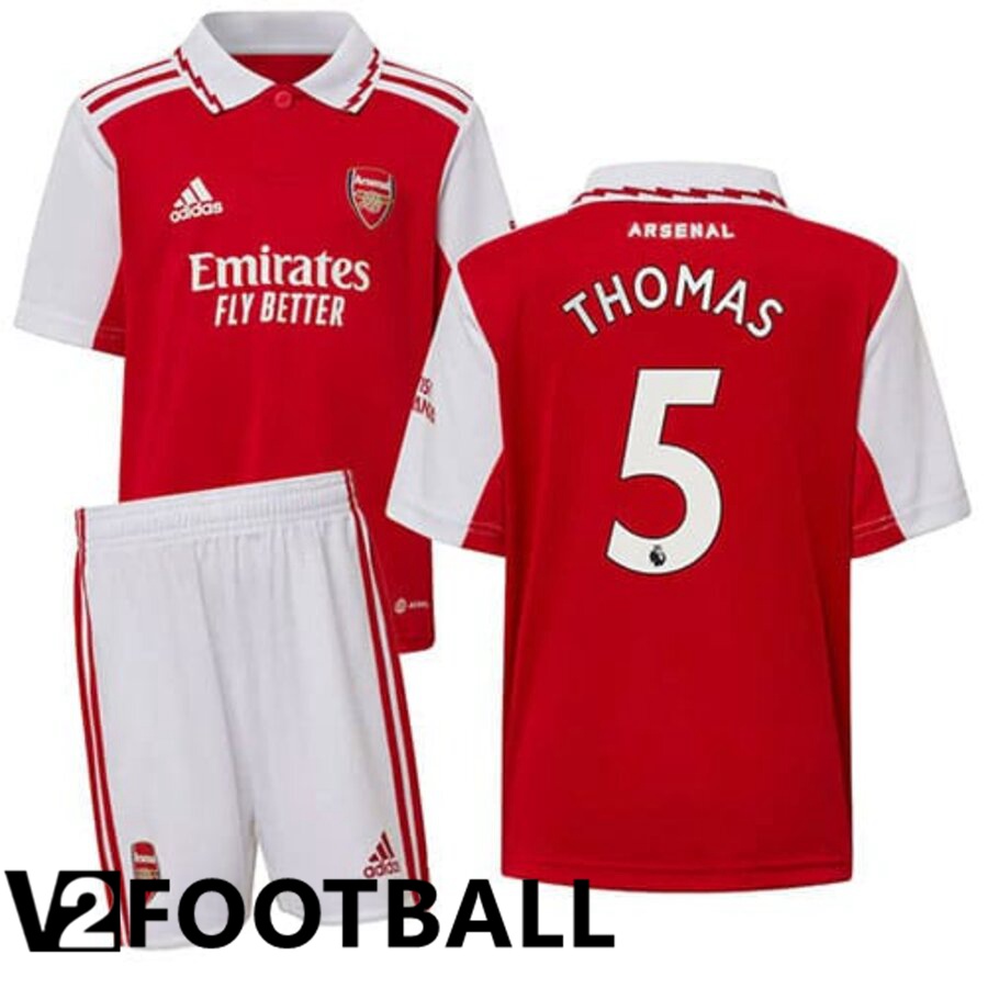 Arsenal（THOMAS 5）Kids Home Shirts 2022/2023