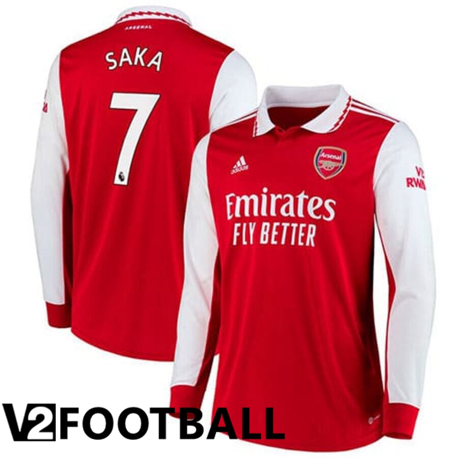 Arsenal (SAKA 7) Home Shirts Long sleeve 2022/2023