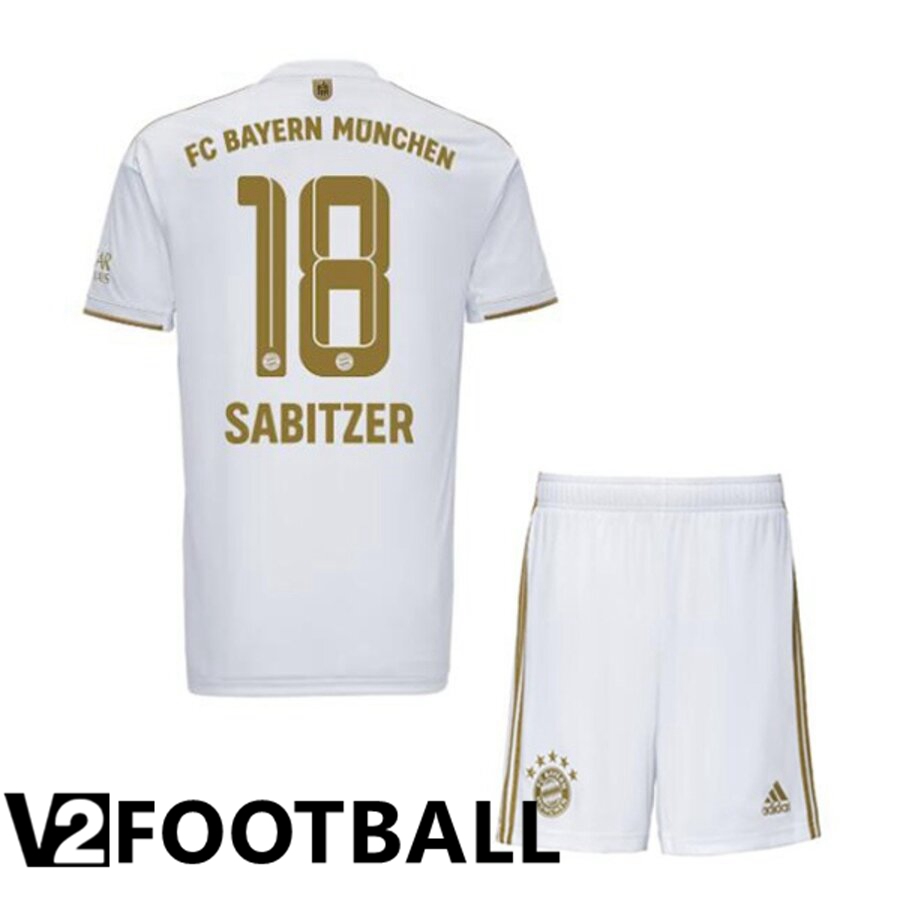 Bayern Munich (SABITZER 18) Kids Away Shirts 2022/2023