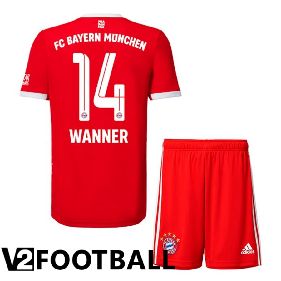 Bayern Munich (WANNER 14) Kids Home Shirts 2022/2023