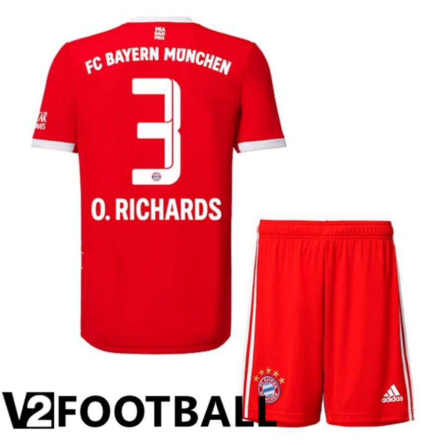 Bayern Munich (O. RICHARDS 3) Kids Home Shirts 2022/2023