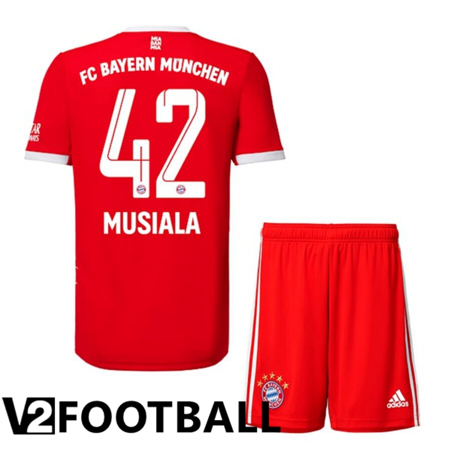Bayern Munich (MUSIALA 42) Kids Home Shirts 2022/2023