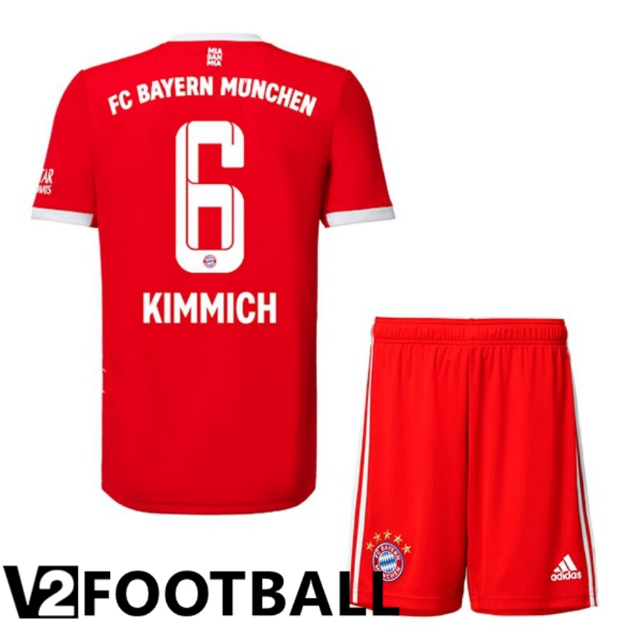 Bayern Munich (KIMMICH 6) Kids Home Shirts 2022/2023
