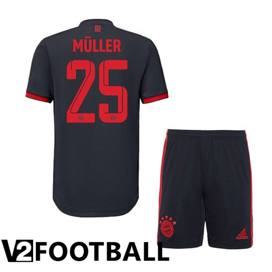 Bayern Munich (MÜLLER 25) Kids Third Shirts 2022/2023