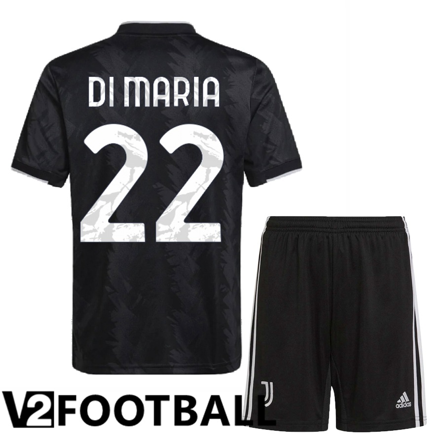 Juventus (Di Maria 22) Kids Away Shirts 2022/2023