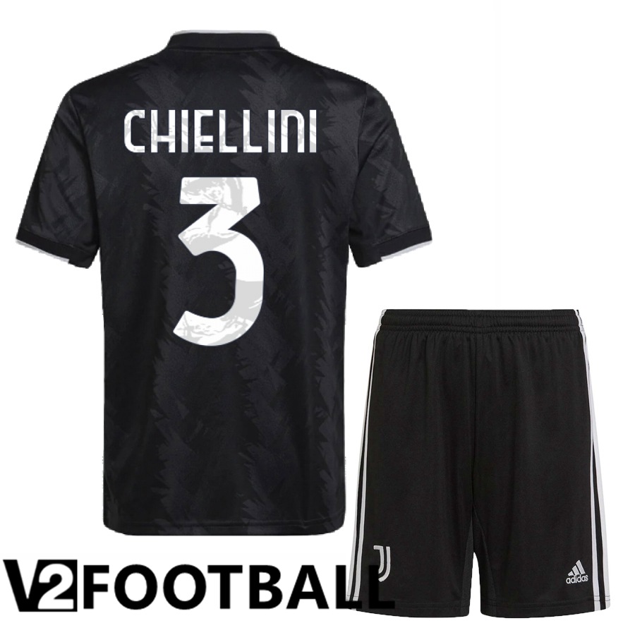 Juventus (Chiellini 3) Kids Away Shirts 2022/2023