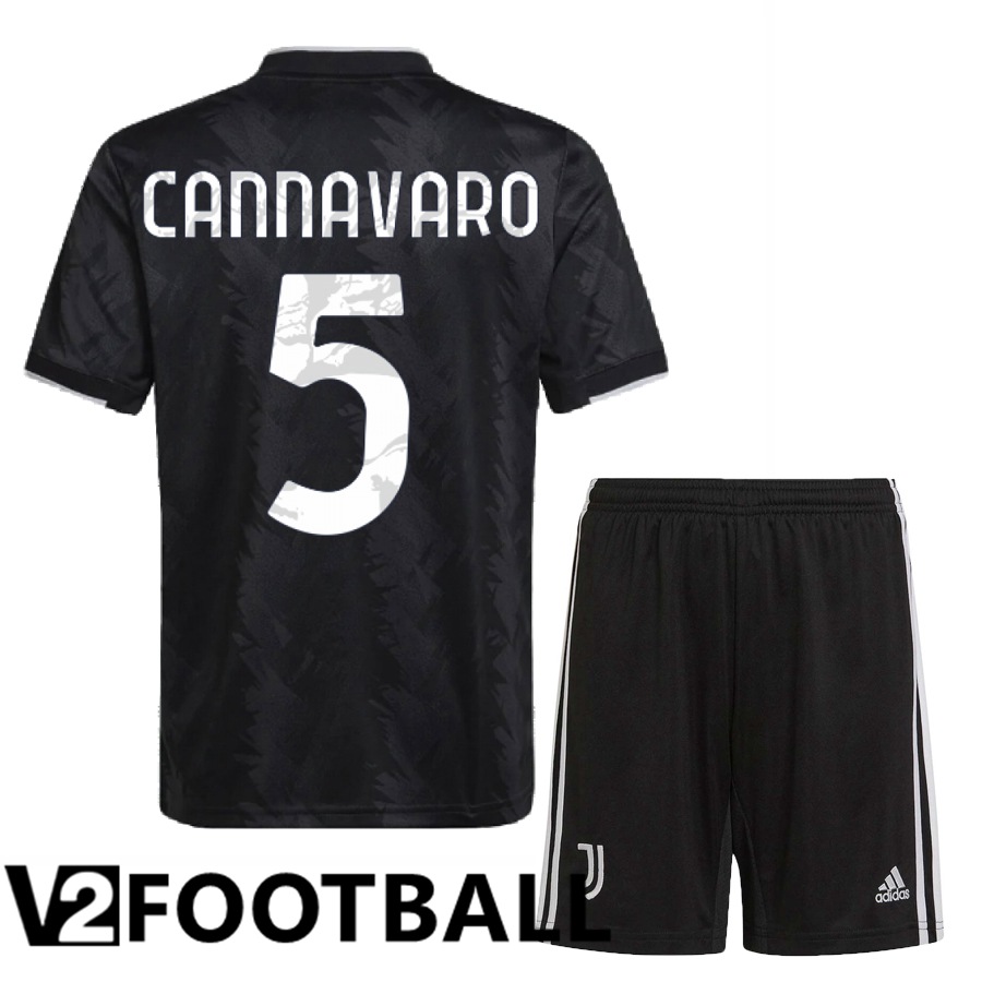 Juventus (Cannavaro 5) Kids Away Shirts 2022/2023