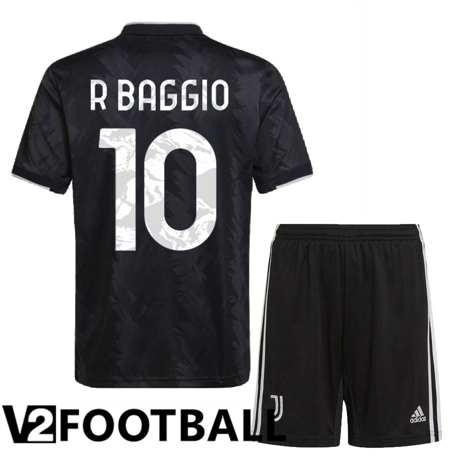 Juventus (R Baggio 10) Kids Away Shirts 2022/2023