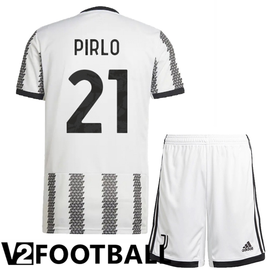 Juventus (Pirlo 21) Kids Home Shirts 2022/2023