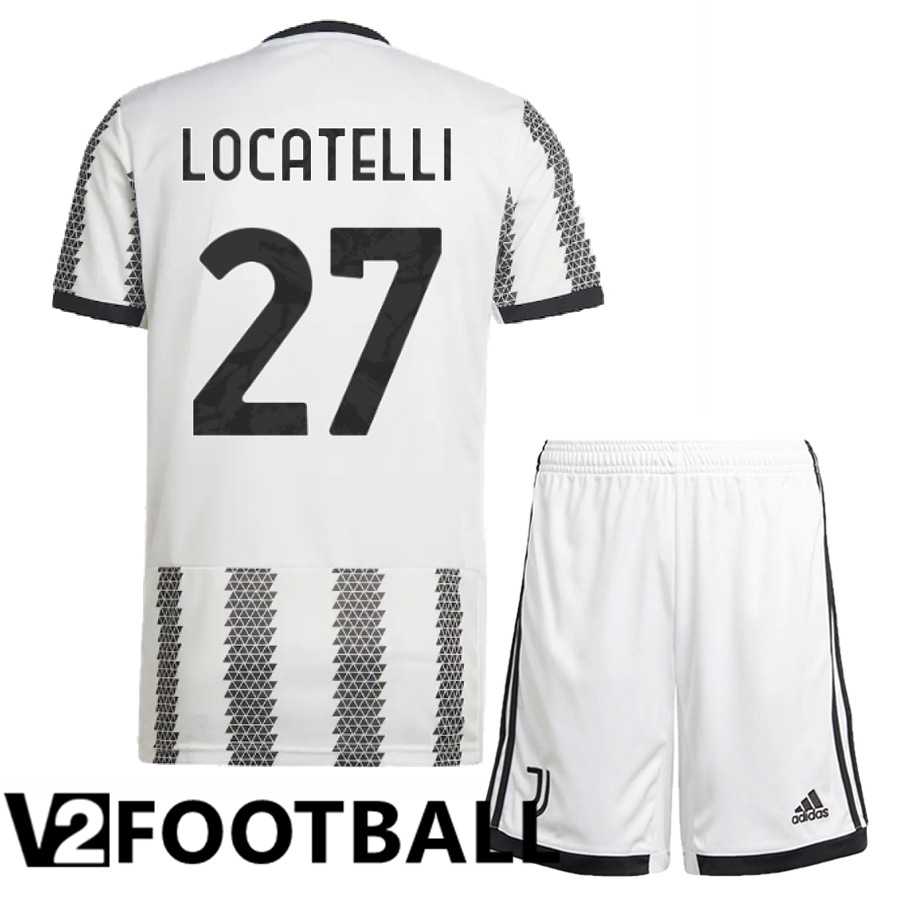 Juventus (Locatelli 27) Kids Home Shirts 2022/2023