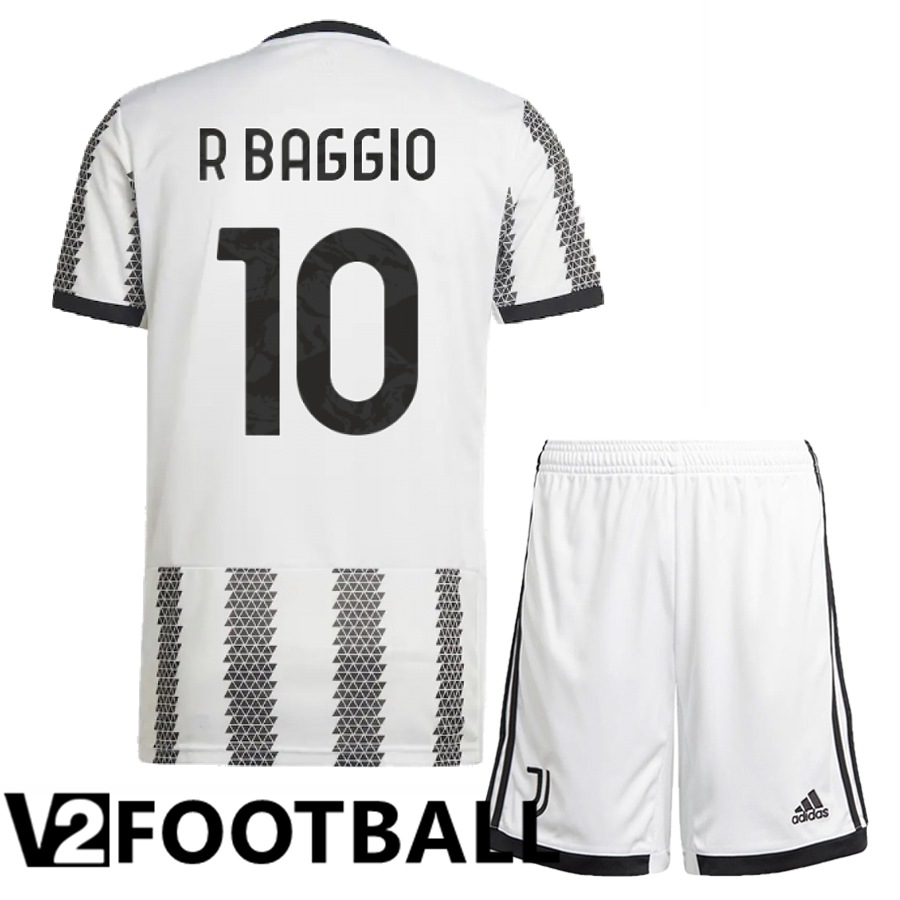 Juventus (R Baggio 10) Kids Home Shirts 2022/2023