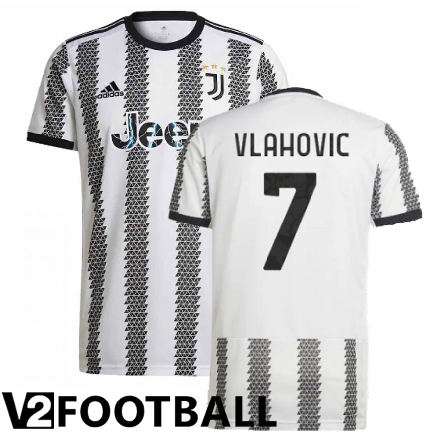 Juventus (Vlahovic 7) Home Shirts 2022/2023