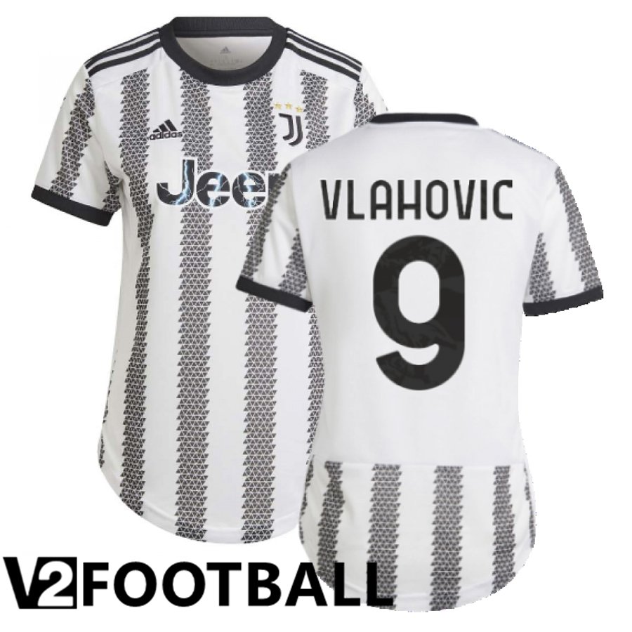 Juventus (Vlahovic 9) Womens Home Shirts 2022/2023