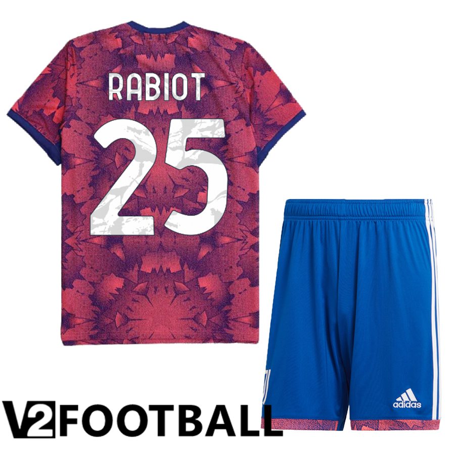 Juventus (Rabiot 25) Kids Third Shirts 2022/2023
