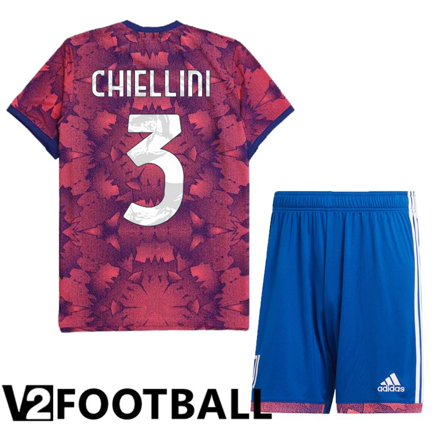 Juventus (Chiellini 3) Kids Third Shirts 2022/2023
