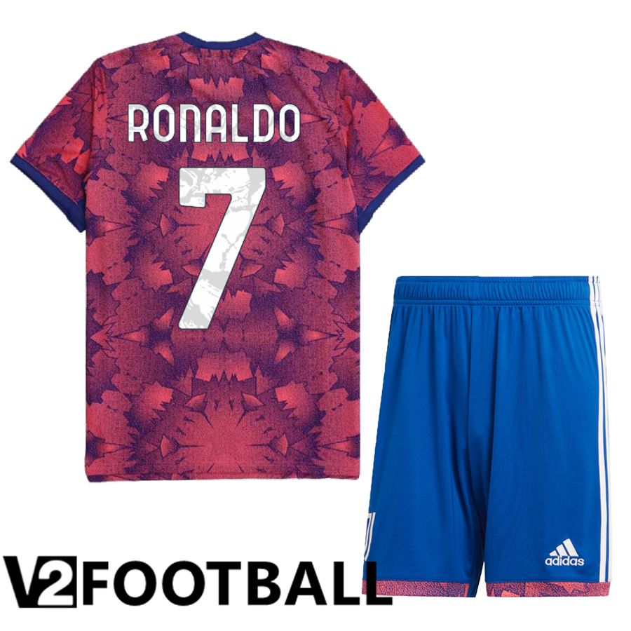 Juventus (Ronaldo 7) Kids Third Shirts 2022/2023