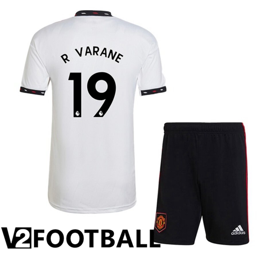 Manchester United (R. VARANE 19) Kids Away Shirts 2022/2023