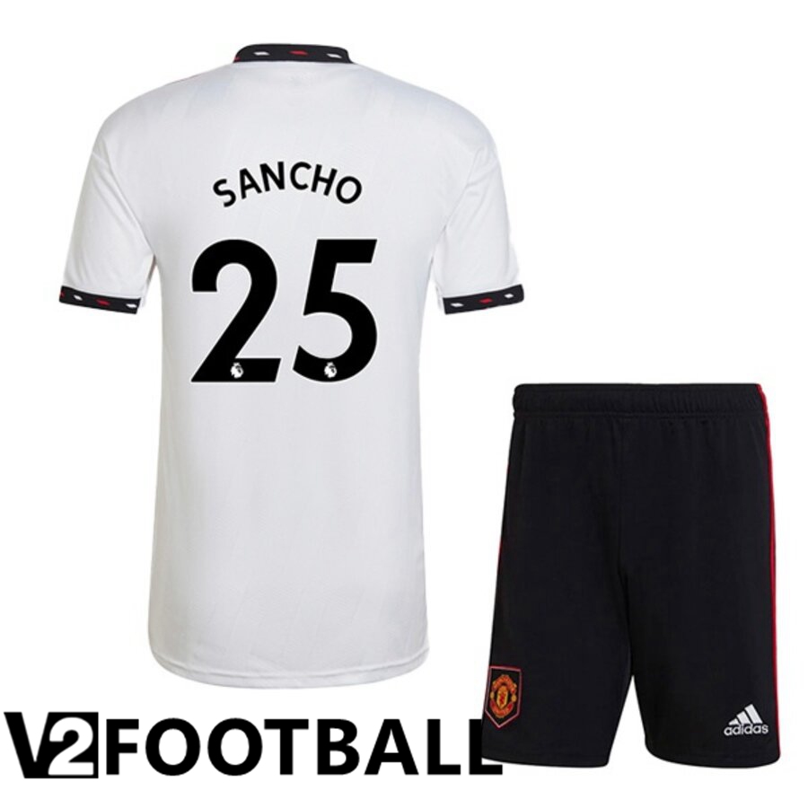 Manchester United (SANCHO 25) Kids Away Shirts 2022/2023