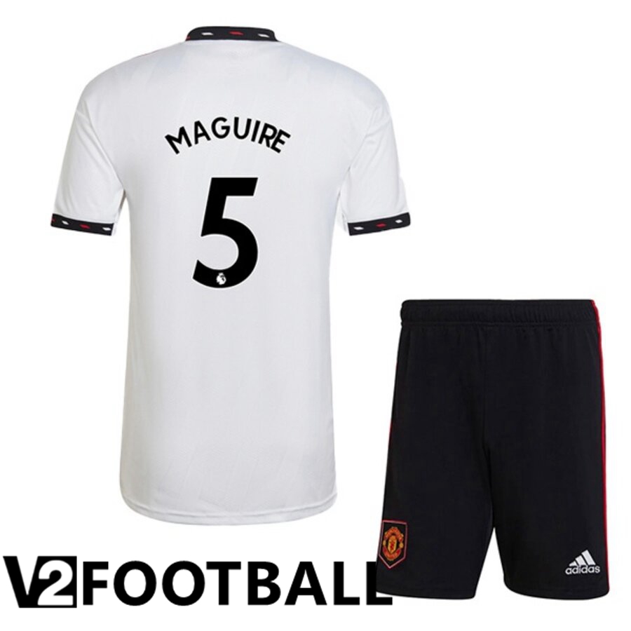 Manchester United (MAGUIRE 5) Kids Away Shirts 2022/2023