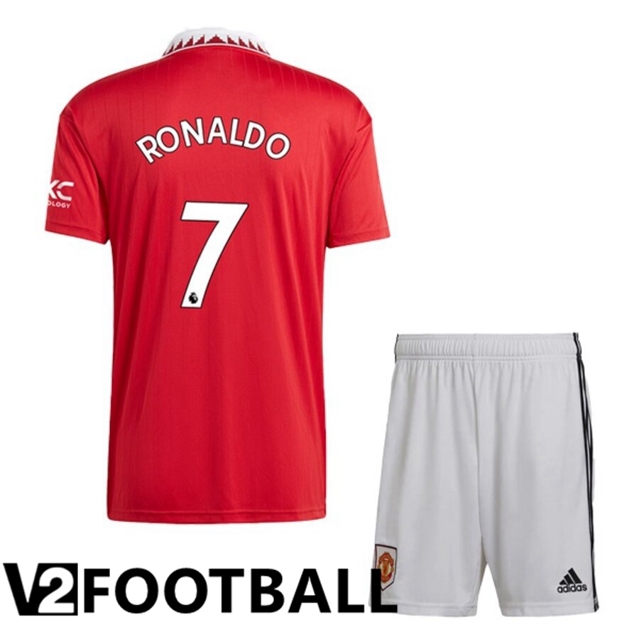 Manchester United (RONALDO 7) Kids Home Shirts 2022/2023