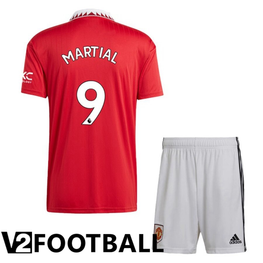 Manchester United (MARTIAL 9) Kids Home Shirts 2022/2023