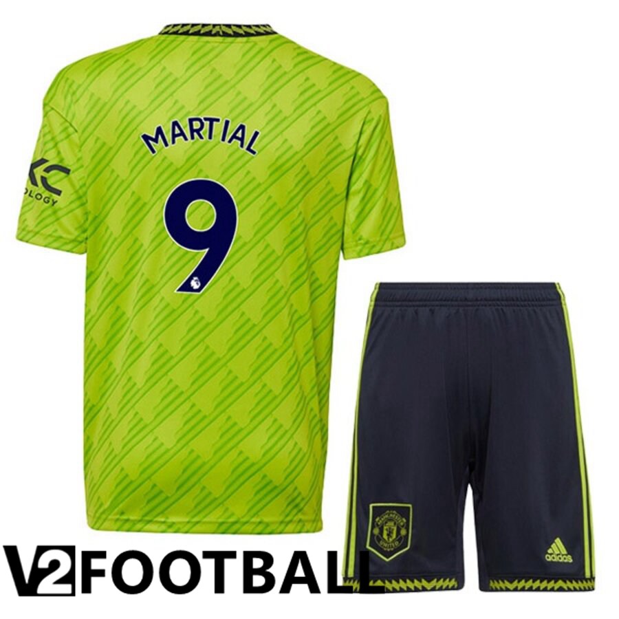 Manchester United (MARTIAL 9) Kids Third Shirts 2022/2023