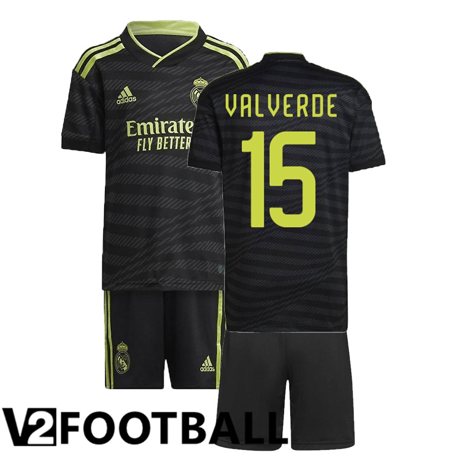 Real Madrid (ValGreen 15) Kids Third Shirts 2022/2023