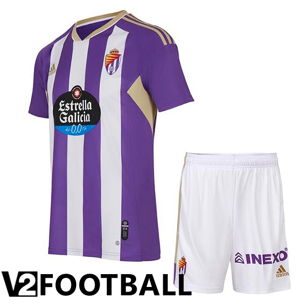 Real Valladolid Kids Home Shirts Purple 2022/2023