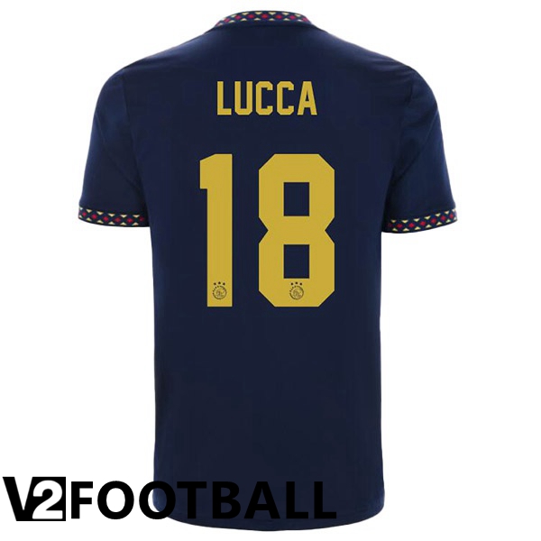 AFC Ajax (Lucca 18) Away Shirts Black 2022/2023