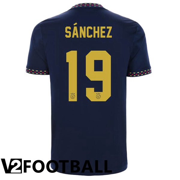 AFC Ajax (Sánchez 19) Away Shirts Black 2022/2023