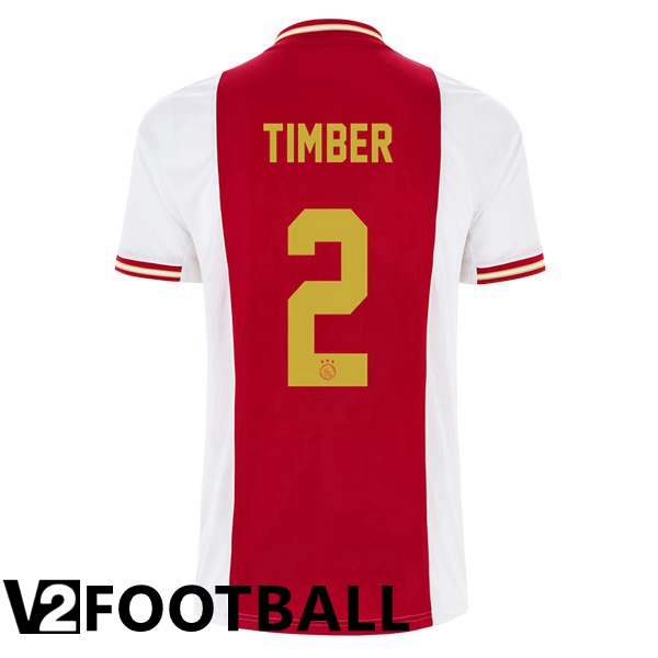 AFC Ajax (Timber 2) Home Shirts White Red 2022 2023