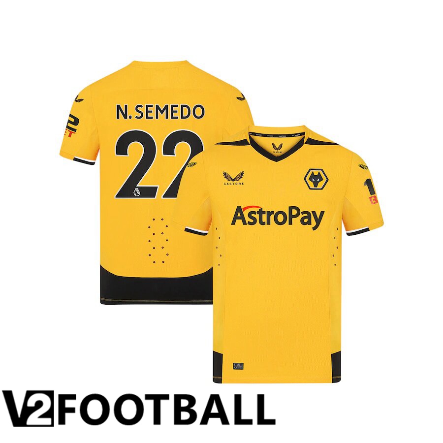 Wolves (N. SEMEDO 22) Home Shirts 2022/2023