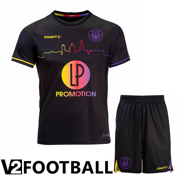 Toulouse Kids Away Shirts Black 2022/2023
