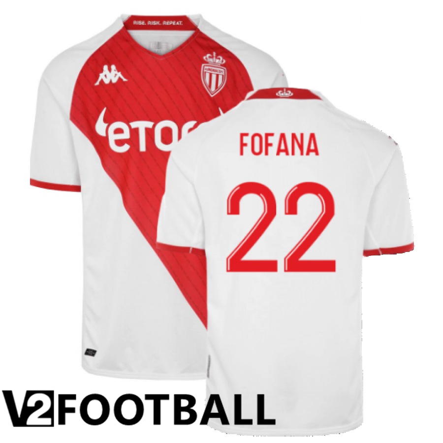 AS Monaco (Fofana 22) Home Shirts 2022/2023